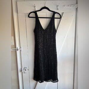 Ralph Lauren Black Sequin Dress Size M